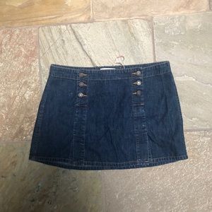 A&F jean mini skirt
